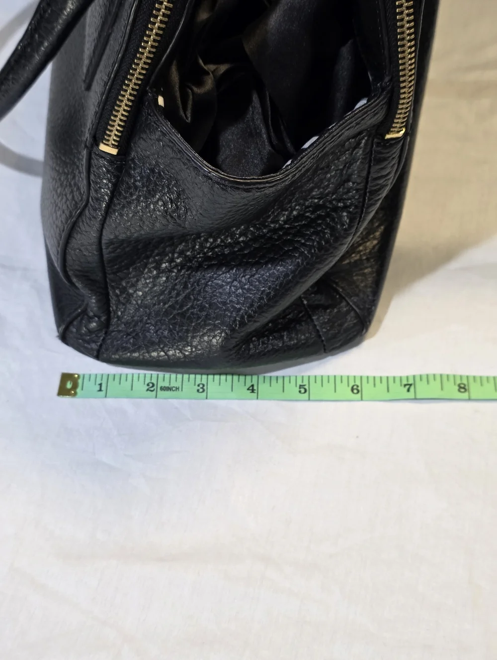 Kate Spade Classic Southport Avenue Lydia Peppled Leather Satchel Tassles Preppy
